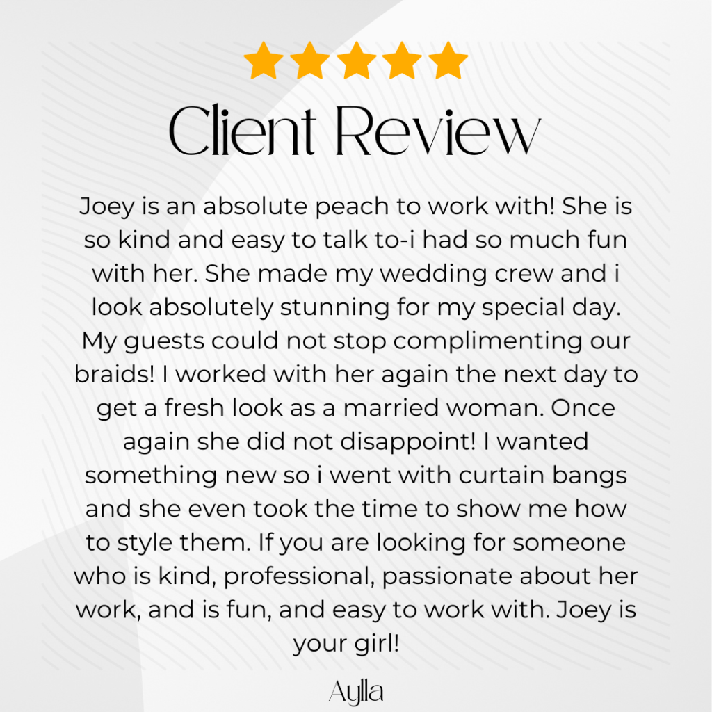 bridal hair reviews from customers